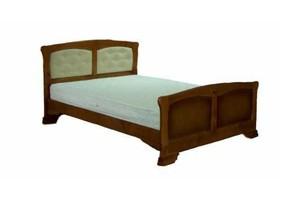 Кровать Тоскана  ДС К 1.6 с 2 спинками и мягким изголовьем