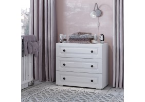 Комод Софт КМ-01 белый/эмаль белая F26