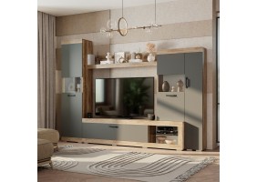 Гостиная Тесла дуб каньон/графит