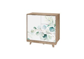Комод Мегаполис КМ-12 дуб каньон/фотопечать Эвкалипт