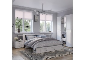 Кровать 1,4 Софт КР-11 белый/эмаль белая F26