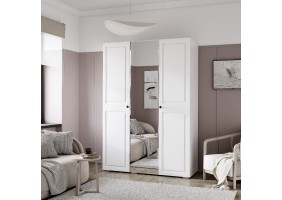 Шкаф 3-х створчатый Софт ШК-06 белый/эмаль белая F26