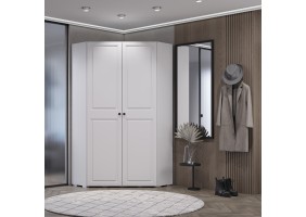 Шкаф угловой Софт ШКУ-01 белый/эмаль белая F26