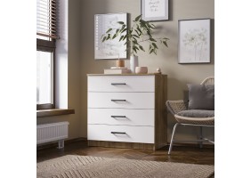 Комод Евро КМ-02 крафт/белый