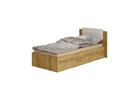 Кровать 0,9 Евро КР-01 крафт/белый