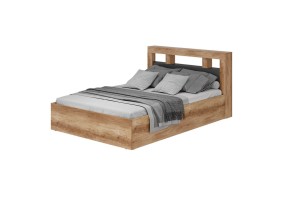 Кровать Прима КР-11 1,4 м дуб каньон/графит