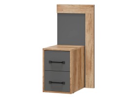 Прикроватная тумба Прима ТБ-12 дуб каньон/графит