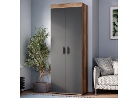 Шкаф двухстворчатый Прима ШК-03 дуб каньон/графит