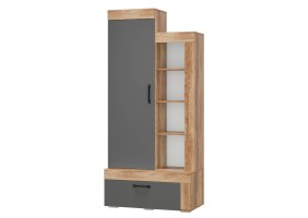 Шкаф многофункциональный Прима ШК-18 дуб каньон/графит