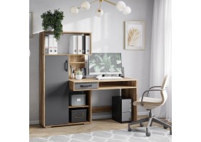 Стол письменный Прима ПС-02 дуб каньон/графит