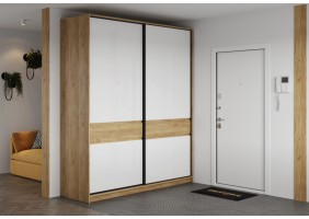 БОСТОН Шкаф-купе ШК-005 ( МДФ Белый глянец)